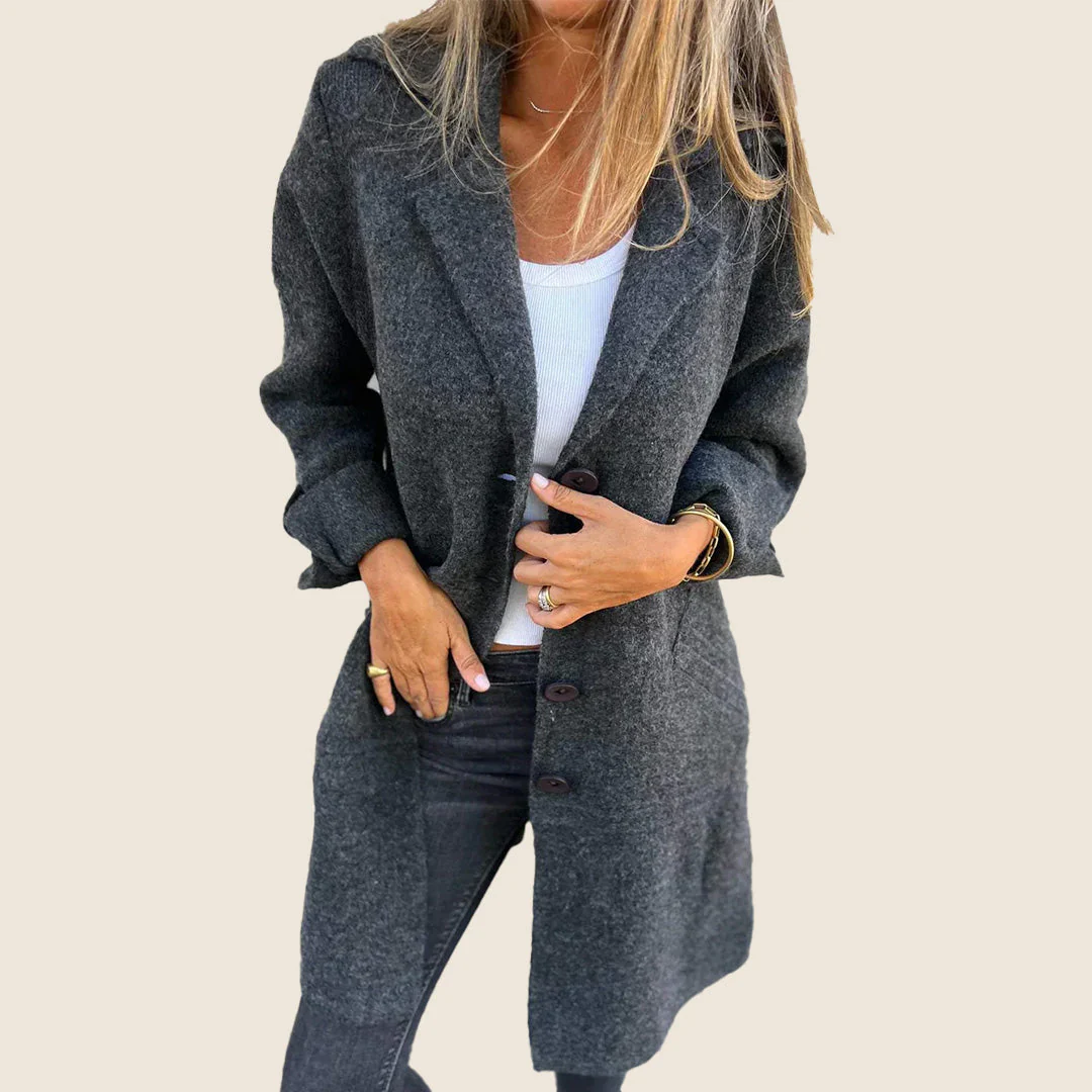Frankie | Lässiger Oversized-Mantel mit Revers - Image 10