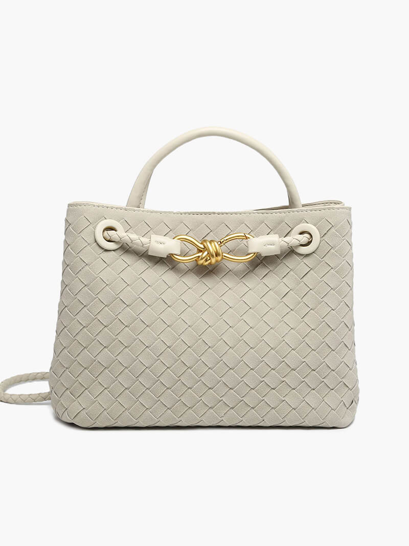 Frauke | Geflochtene Damenhandtasche aus Wildleder - Image 4