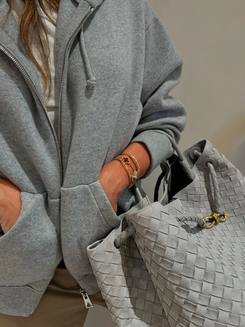 Frauke | Geflochtene Damenhandtasche aus Wildleder - Image 8