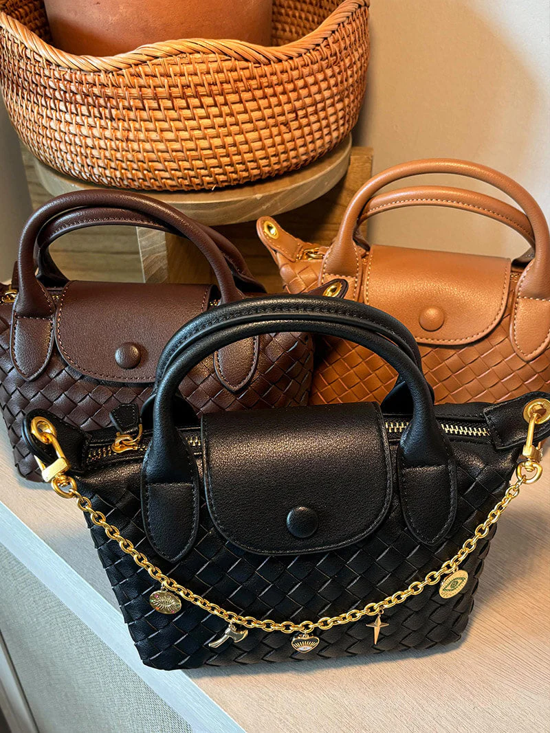 Gemma | Geflochtene Mini-Tasche aus Kunstleder - Image 11