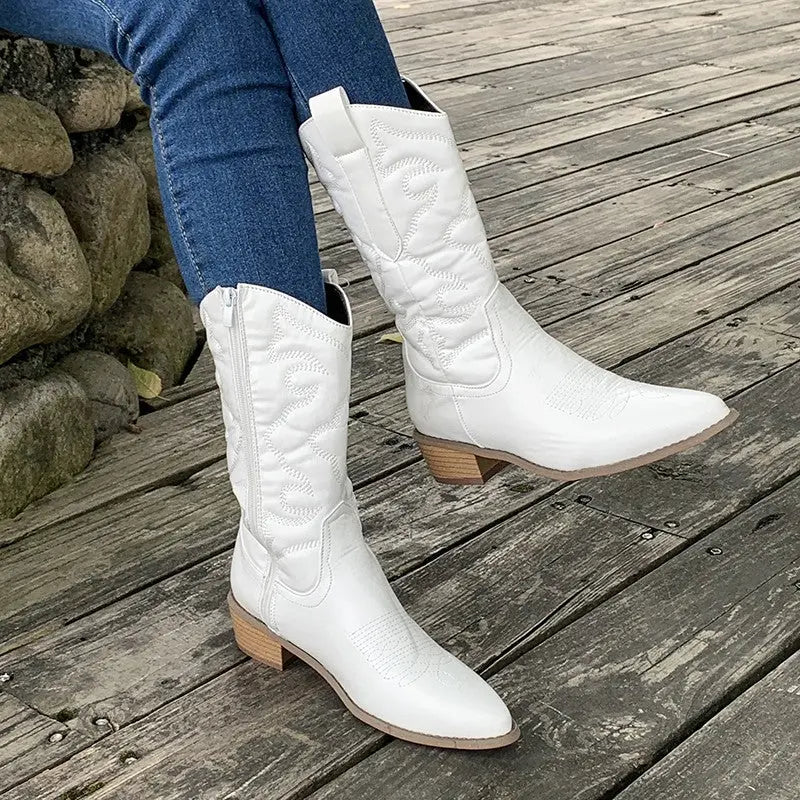 Genf | Elegante Cowboy-Stiefel aus Metall - Image 8