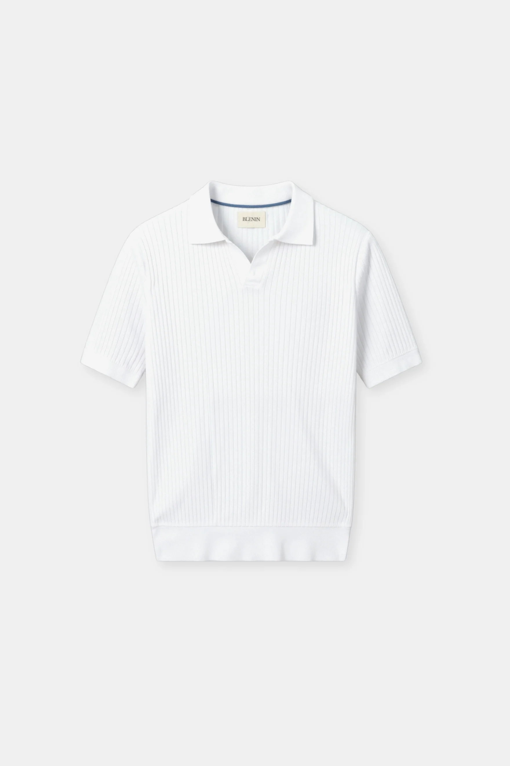 Geripptes Herren Poloshirt mit kurzen Ärmeln – Elegant & Zeitlos - Image 3