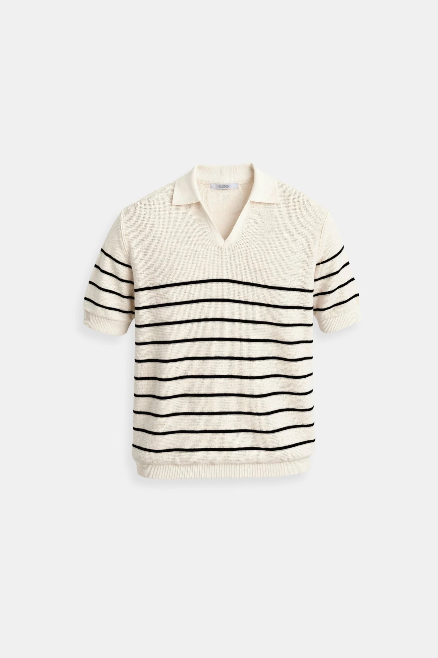 Gestreiftes Herrenpoloshirt mit kurzen Ärmeln – Zeitlos & Vielseitig - Image 2