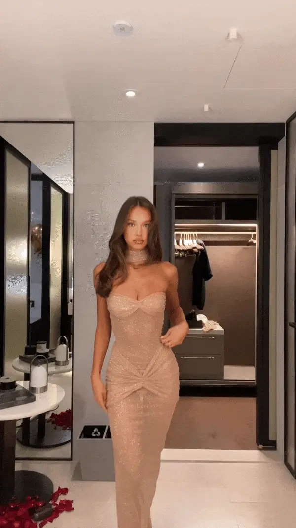 Gisela | Glamouröse Glitzernde Transparente Abendkleid – Verführerische Eleganz - Image 2