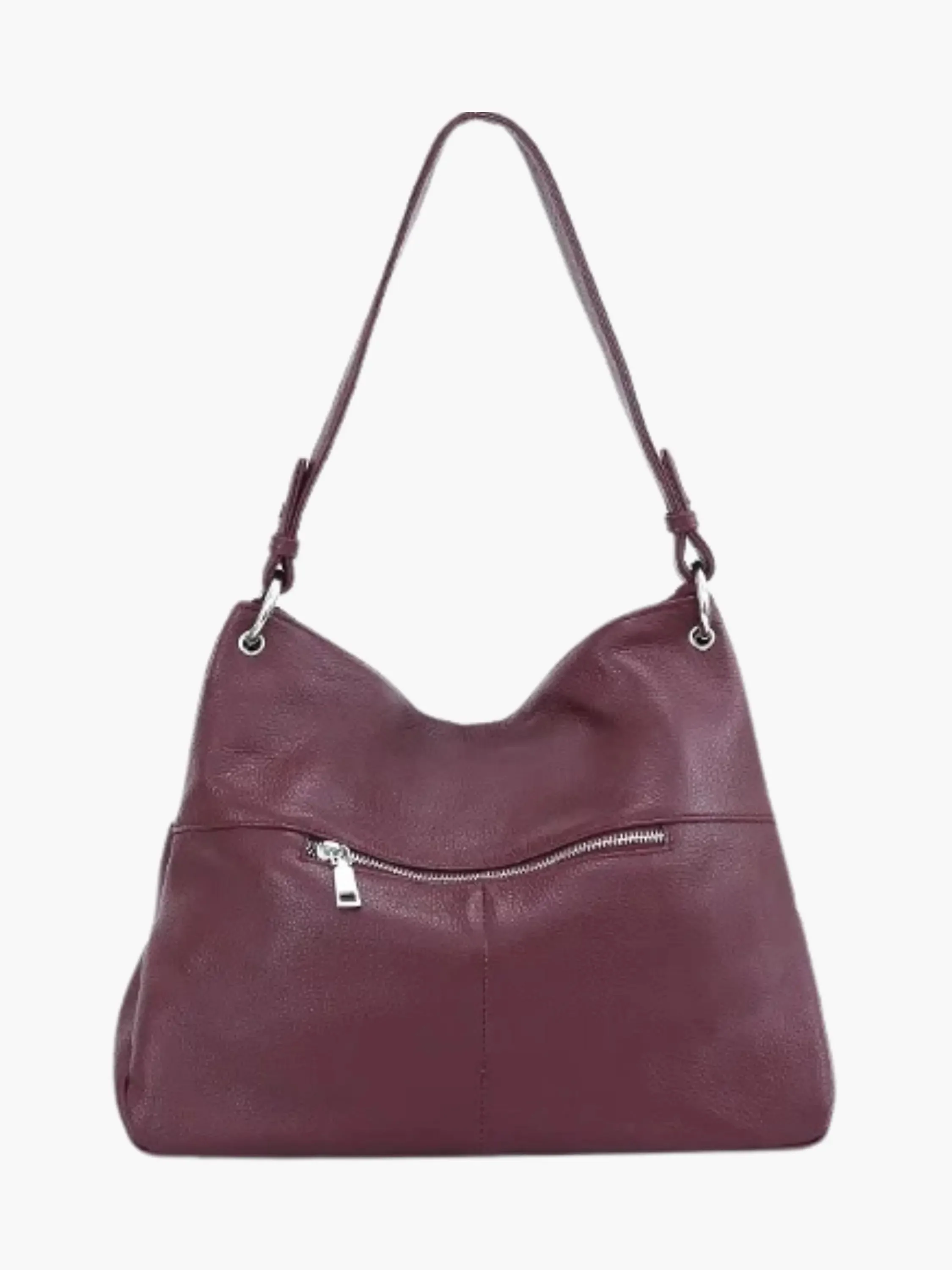 Hannelore| Hobo-Tasche aus weichem Leder mit Reißverschluss - Image 3