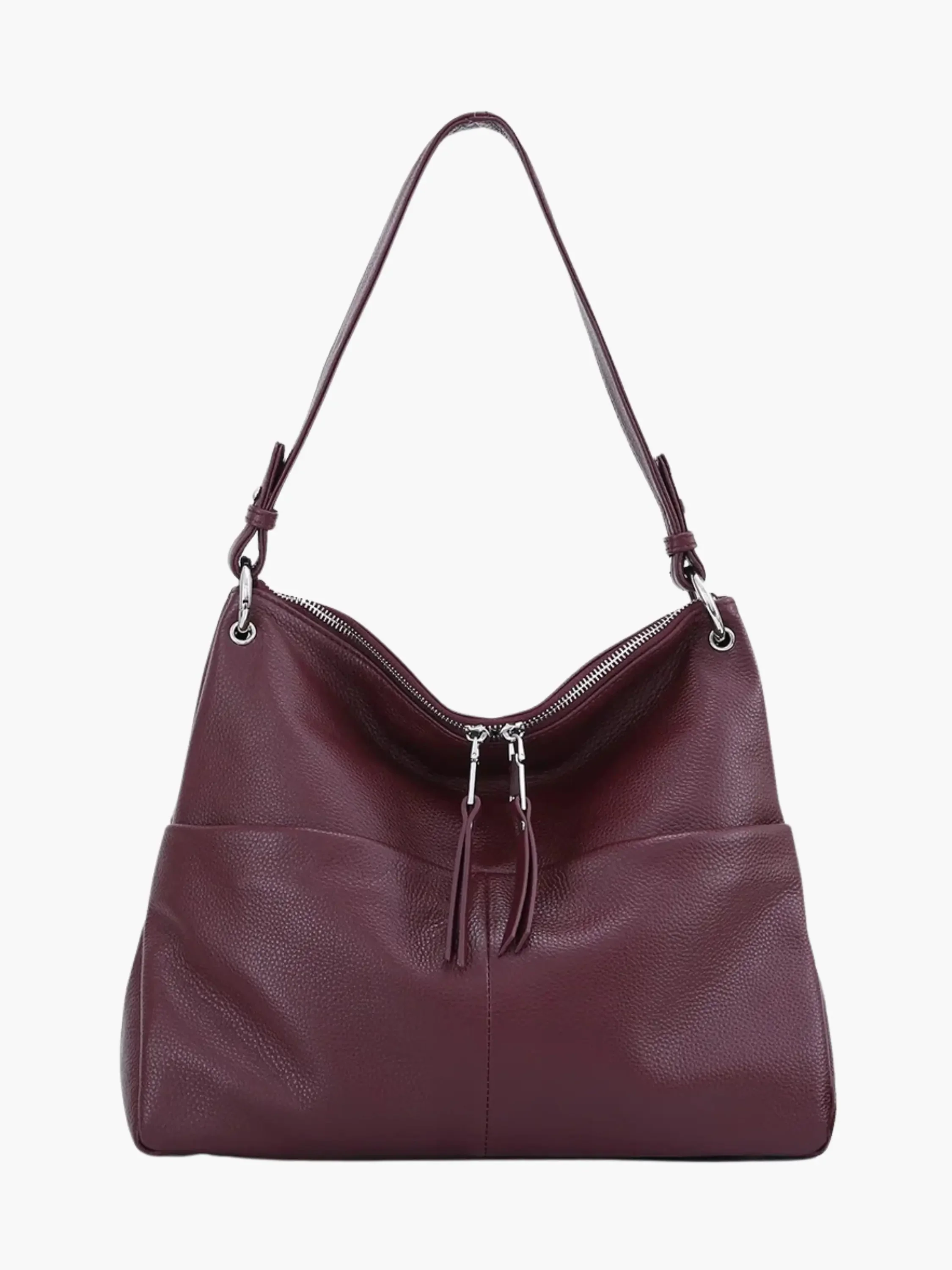 Hannelore| Hobo-Tasche aus weichem Leder mit Reißverschluss - Image 6