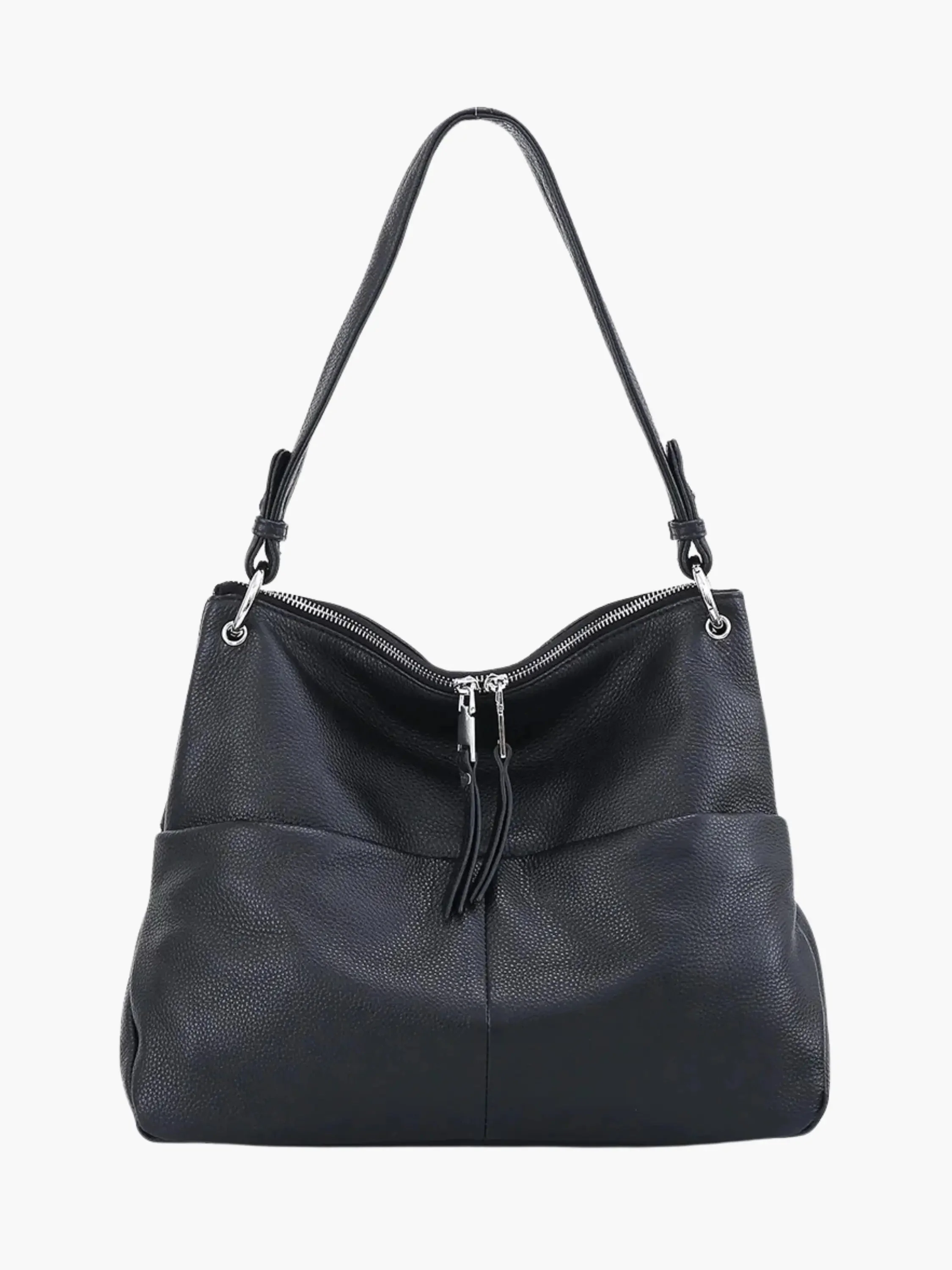 Hannelore| Hobo-Tasche aus weichem Leder mit Reißverschluss - Image 7