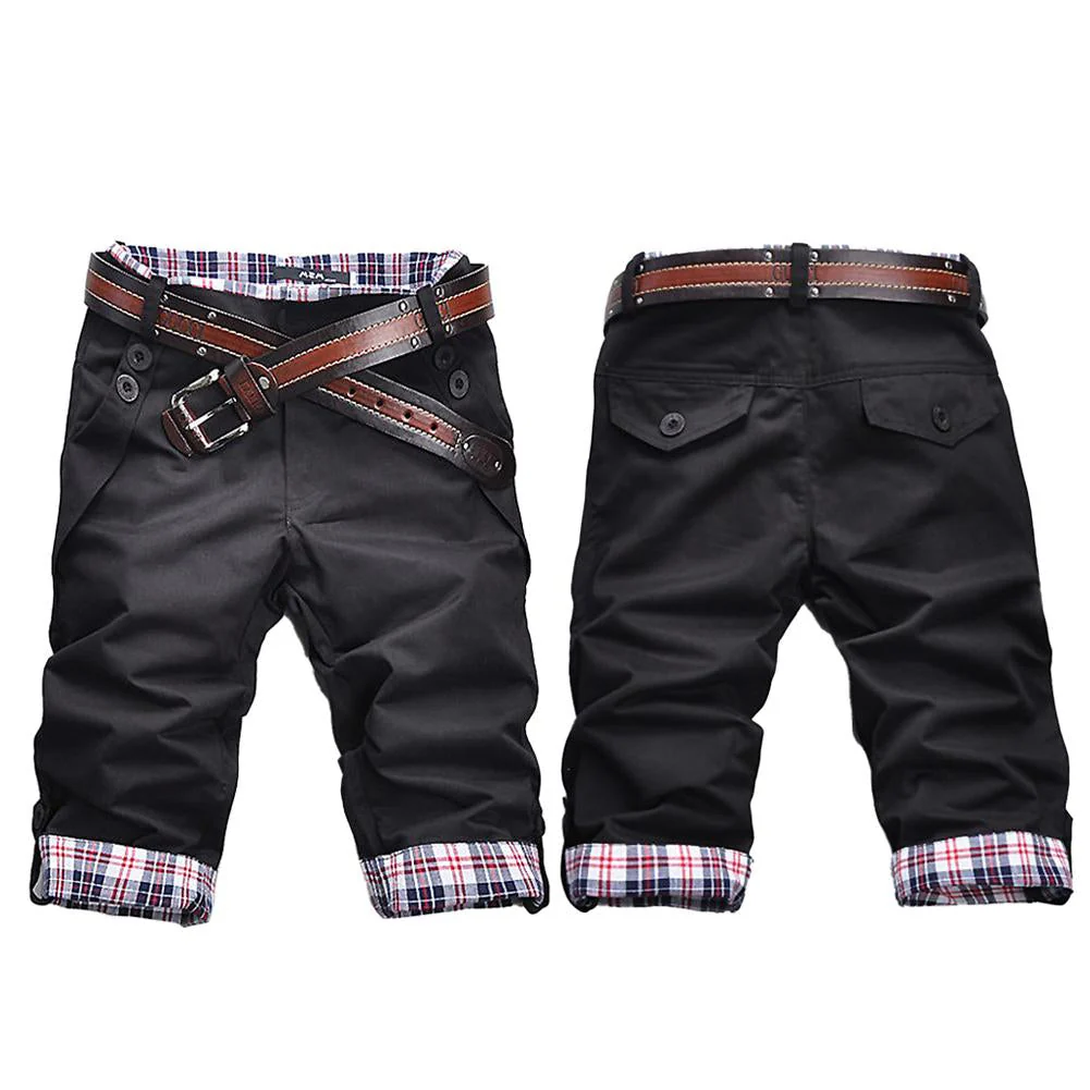 Heidi – Hochwertige Shorts mit Gürtel und Karomuster - Image 11