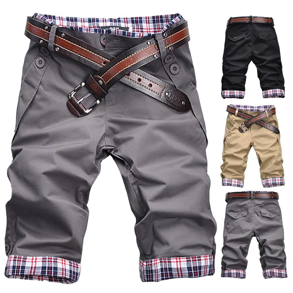 Heidi – Hochwertige Shorts mit Gürtel und Karomuster - Image 18