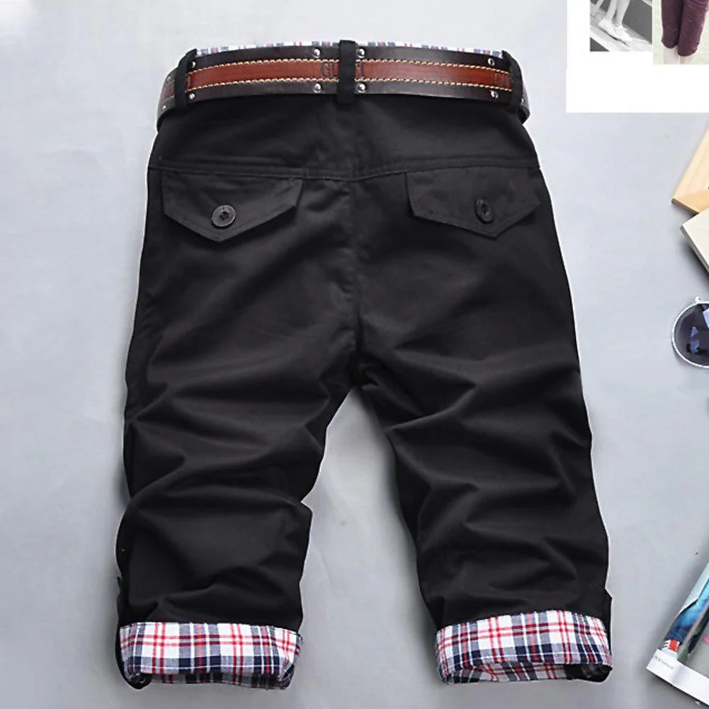 Heidi – Hochwertige Shorts mit Gürtel und Karomuster - Image 2