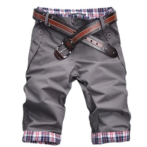 Heidi – Hochwertige Shorts mit Gürtel und Karomuster - Image 20