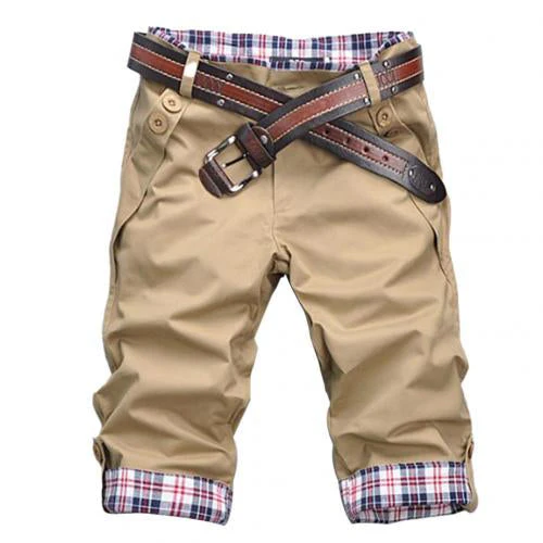 Heidi – Hochwertige Shorts mit Gürtel und Karomuster - Image 21