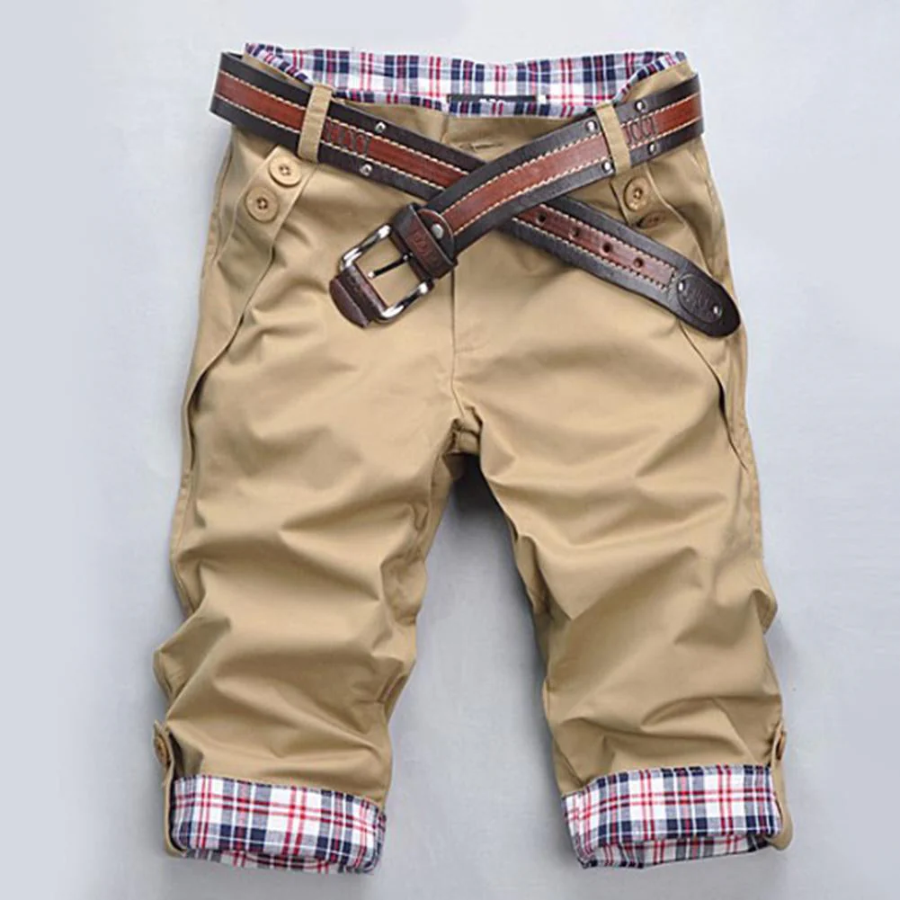 Heidi – Hochwertige Shorts mit Gürtel und Karomuster - Image 22