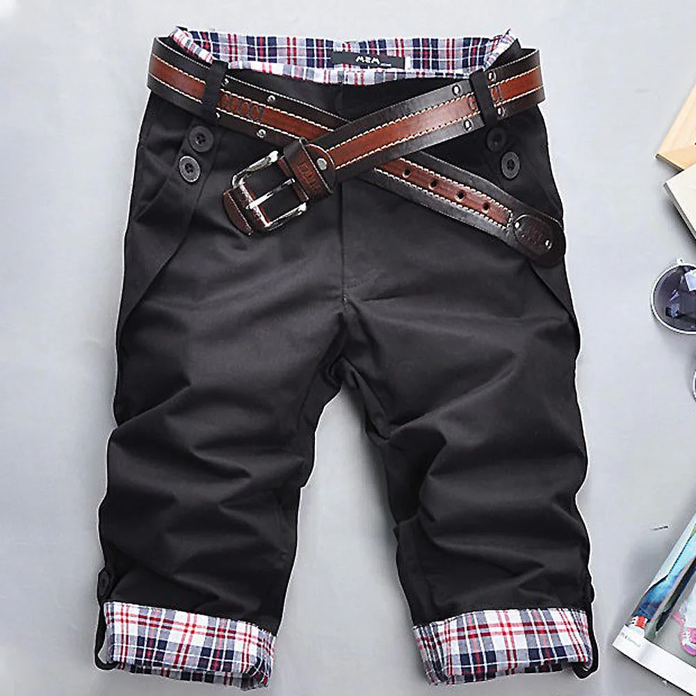 Heidi – Hochwertige Shorts mit Gürtel und Karomuster - Image 23