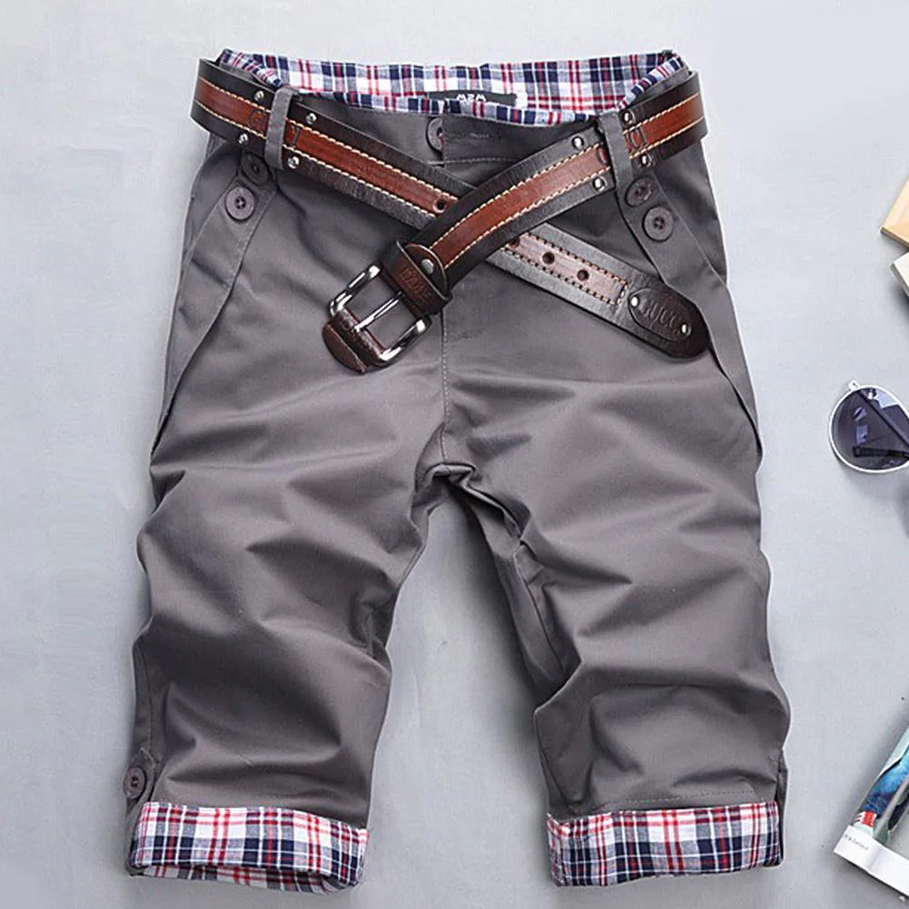 Heidi – Hochwertige Shorts mit Gürtel und Karomuster - Image 24