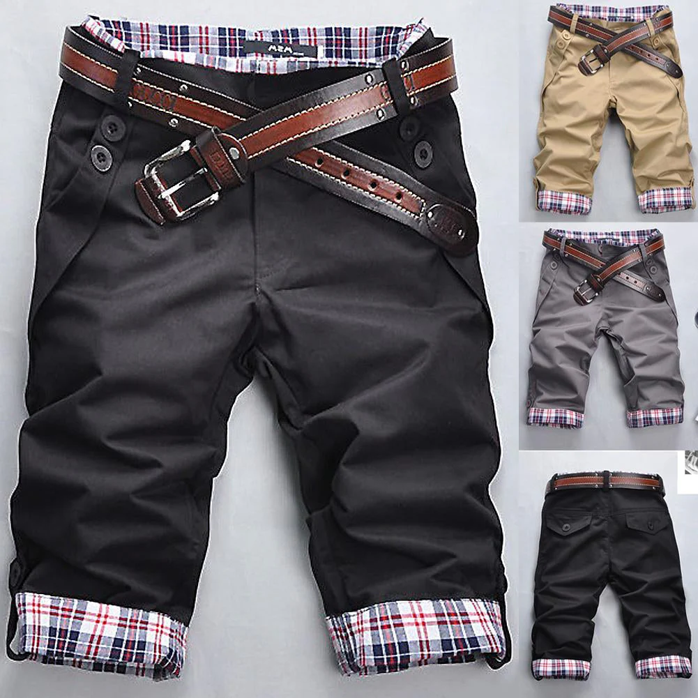 Heidi – Hochwertige Shorts mit Gürtel und Karomuster - Image 3