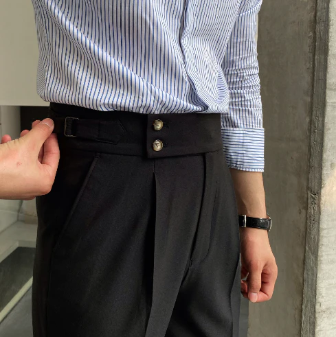 Heidi-Mode - Klassische Faltenhose mit Gürtelschlaufen - Image 2
