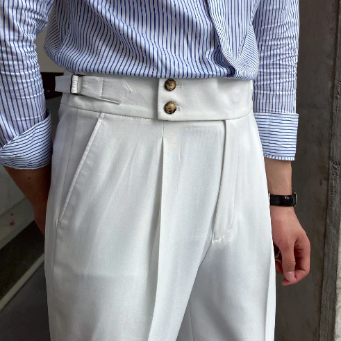 Heidi-Mode - Klassische Faltenhose mit Gürtelschlaufen - Image 3