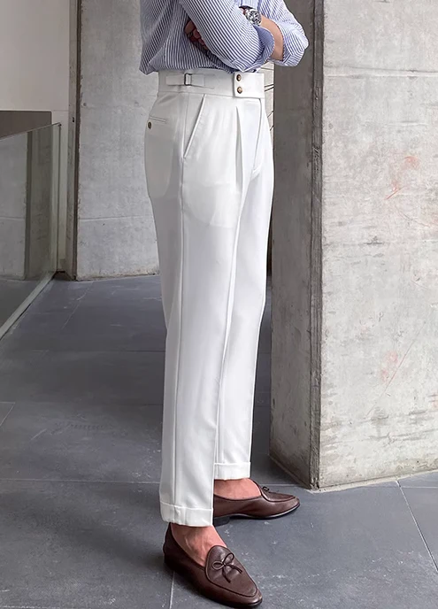 Heidi-Mode - Klassische Faltenhose mit Gürtelschlaufen - Image 4