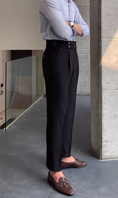 Heidi-Mode - Klassische Faltenhose mit Gürtelschlaufen - Image 7
