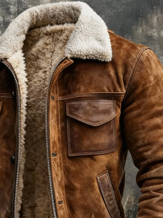 HENDRIK™ | Sherpa Lederjacke - Image 2