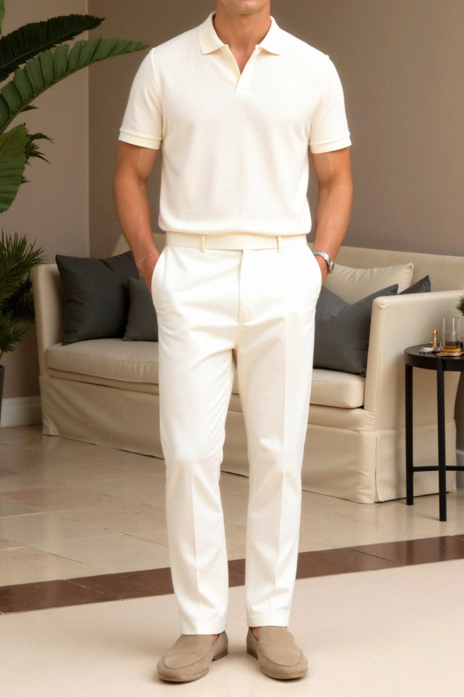 Herren Poloshirt in Beige – Elegant & Zeitlos - Image 5