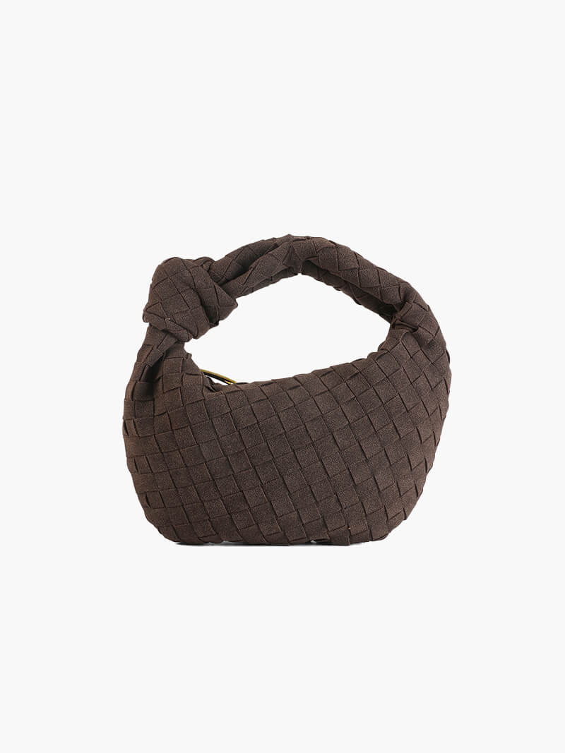 Ilyse | Geflochtene Mini-Tasche aus Wildleder