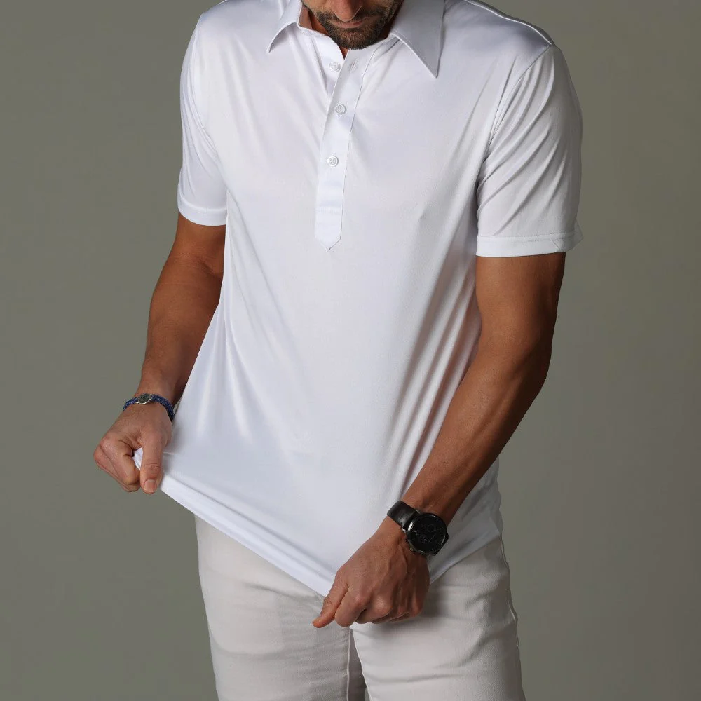 Jack | Schöne Leistungen Stretch Slim Fit Kurzarm Poloshirt - Image 2