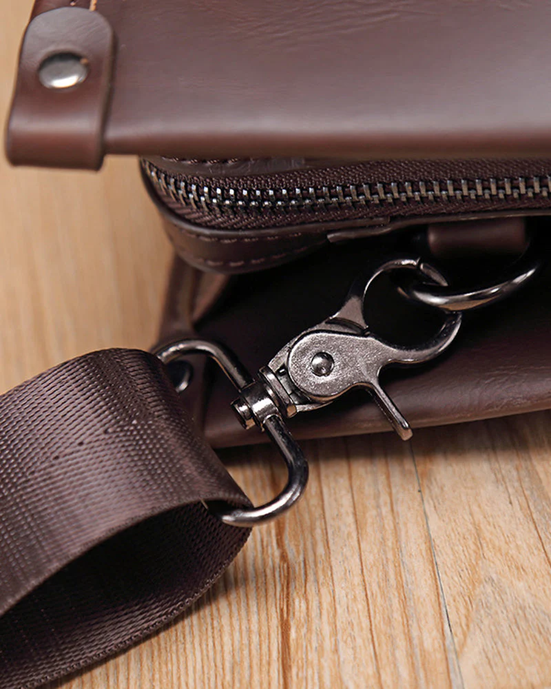 Jane | Elegante Laptoptasche für Damen aus braunem Kunstleder - Image 5