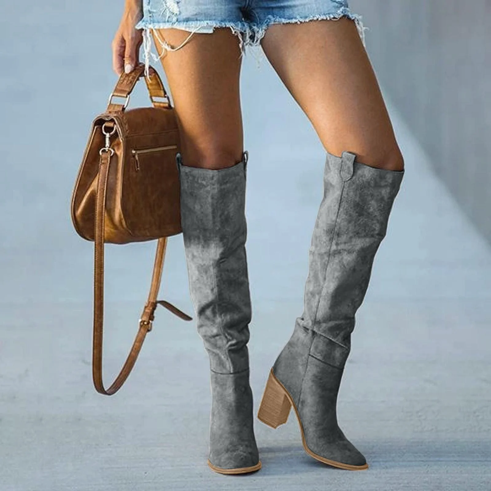 Julia | Trendige Damenstiefel mit Blockabsatz - Image 3