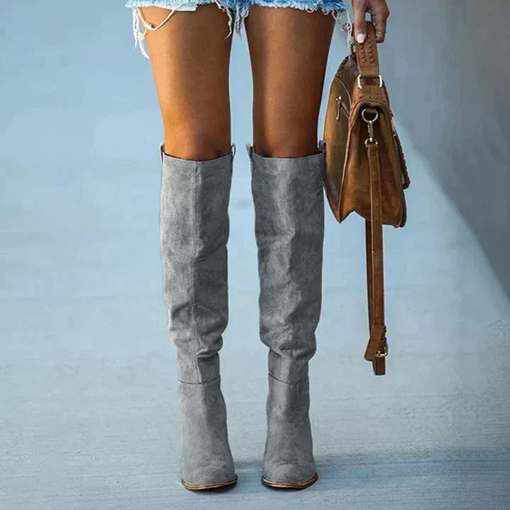 Julia | Trendige Damenstiefel mit Blockabsatz - Image 4