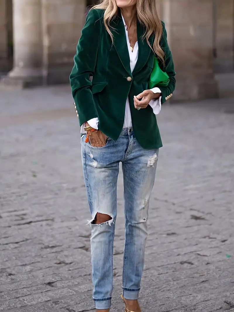 JULISSA | ELEGANTER VELVET BLAZER - Image 13