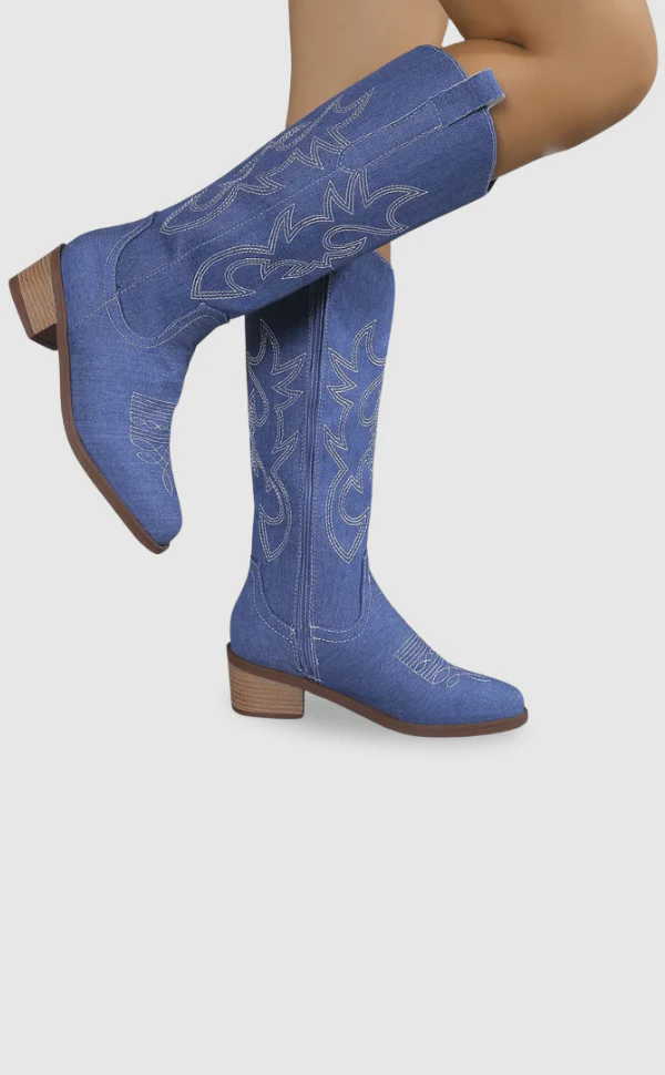 Kesha | Denim-Cowboystiefel - Image 2