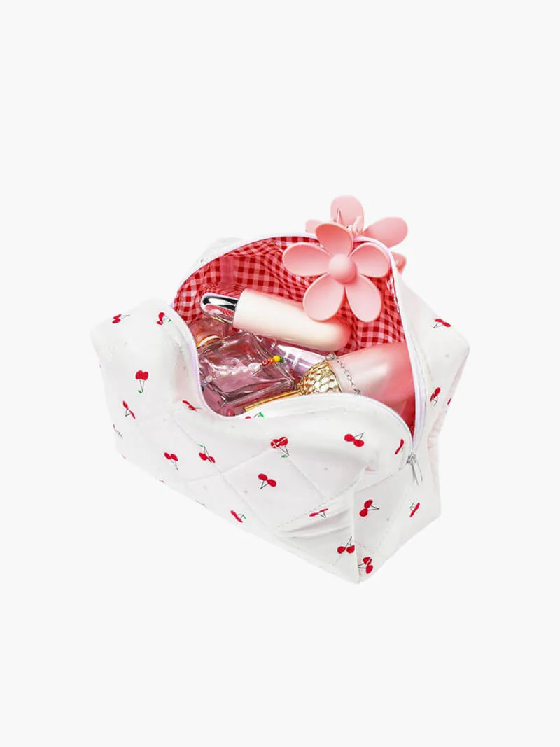 Kira | Charmante Kosmetiktasche mit Kirschmuster - Image 2