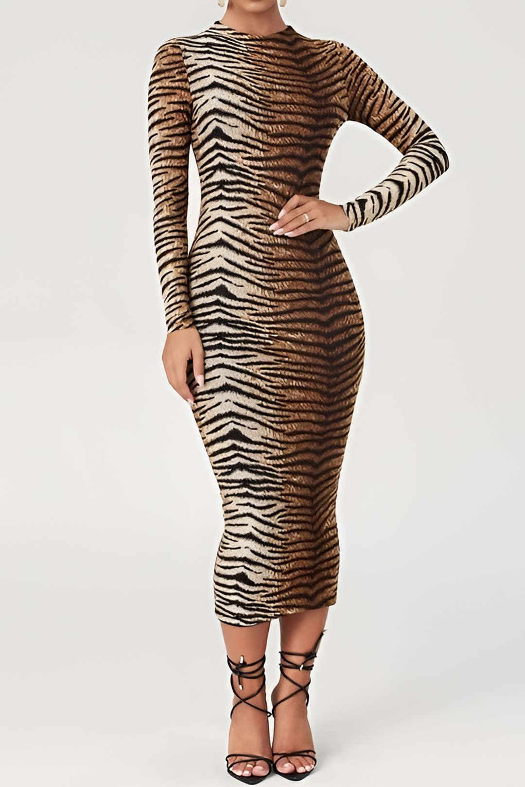 Leona | Elegantes Midikleid mit Leopardenmuster – Wild & Stilvoll - Image 5
