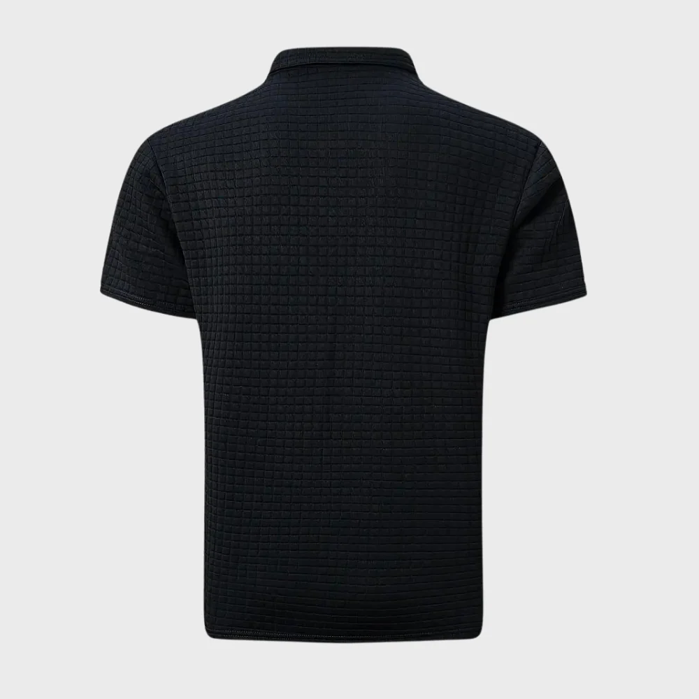 Liam | Waffelstruktur Poloshirt mit auffälliger Kontrastfarbe - Image 10