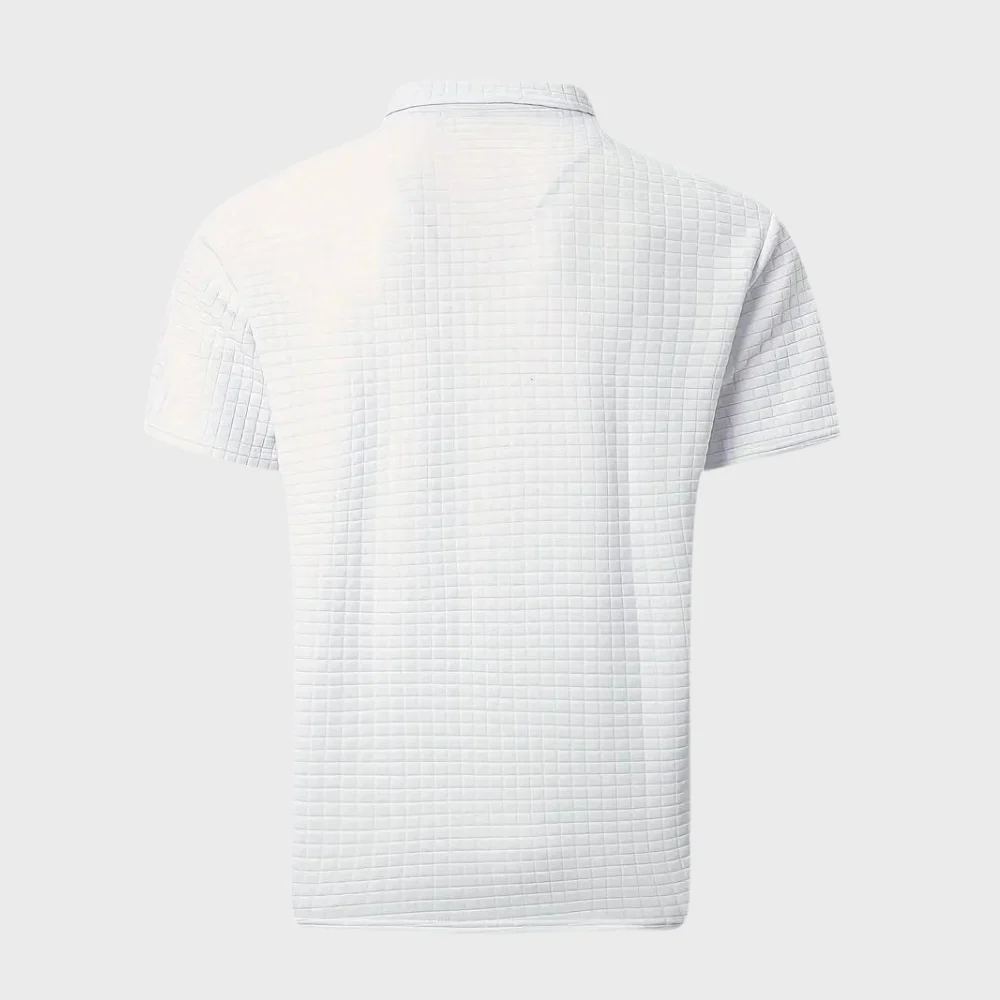 Liam | Waffelstruktur Poloshirt mit auffälliger Kontrastfarbe - Image 14