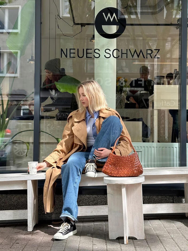 Liese | Schultertasche mit geflochtenem Design - Image 5