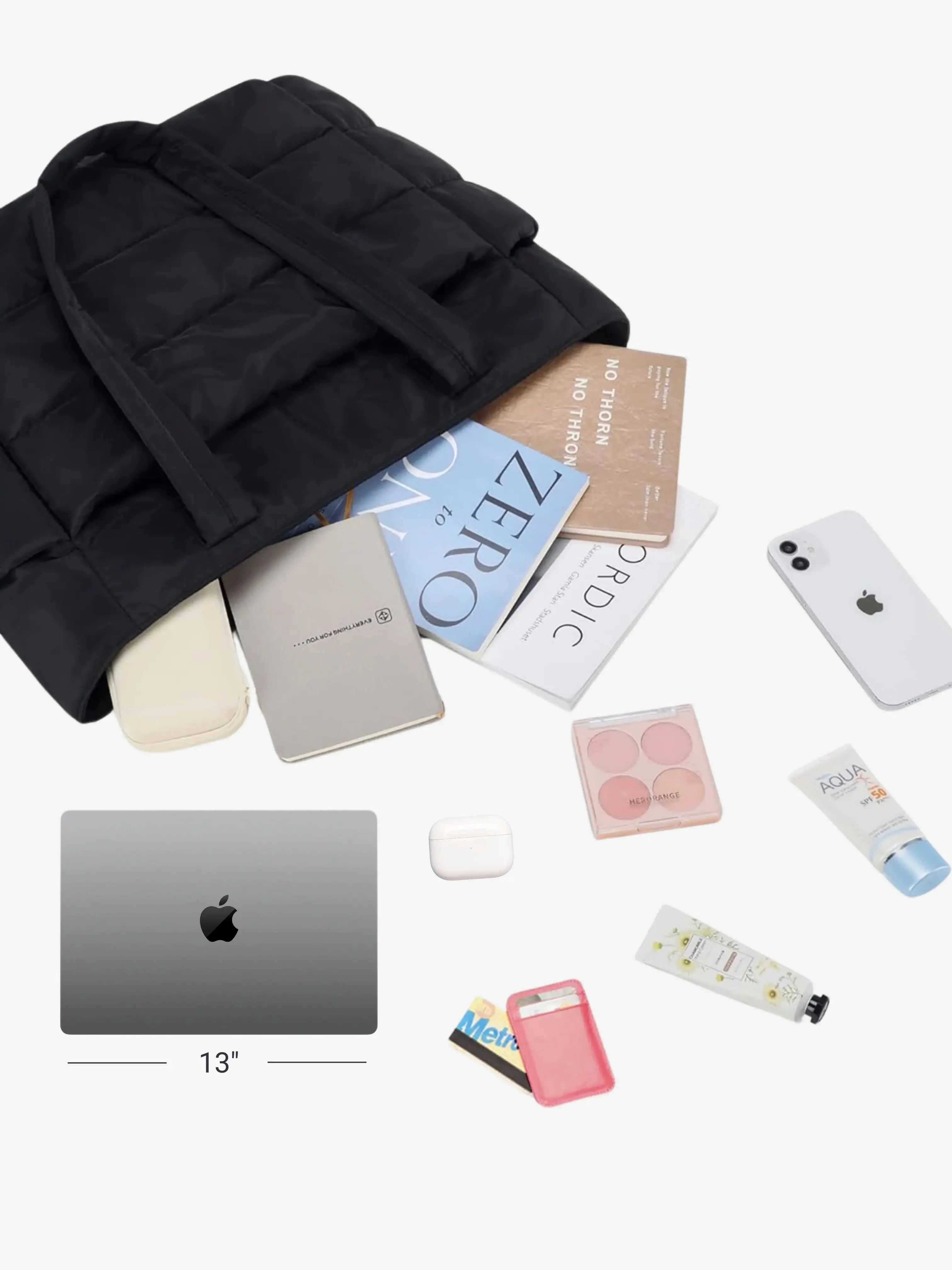 Lily | Gepolsterte Handtasche mit Steppdesign und Seitentaschen - Image 4