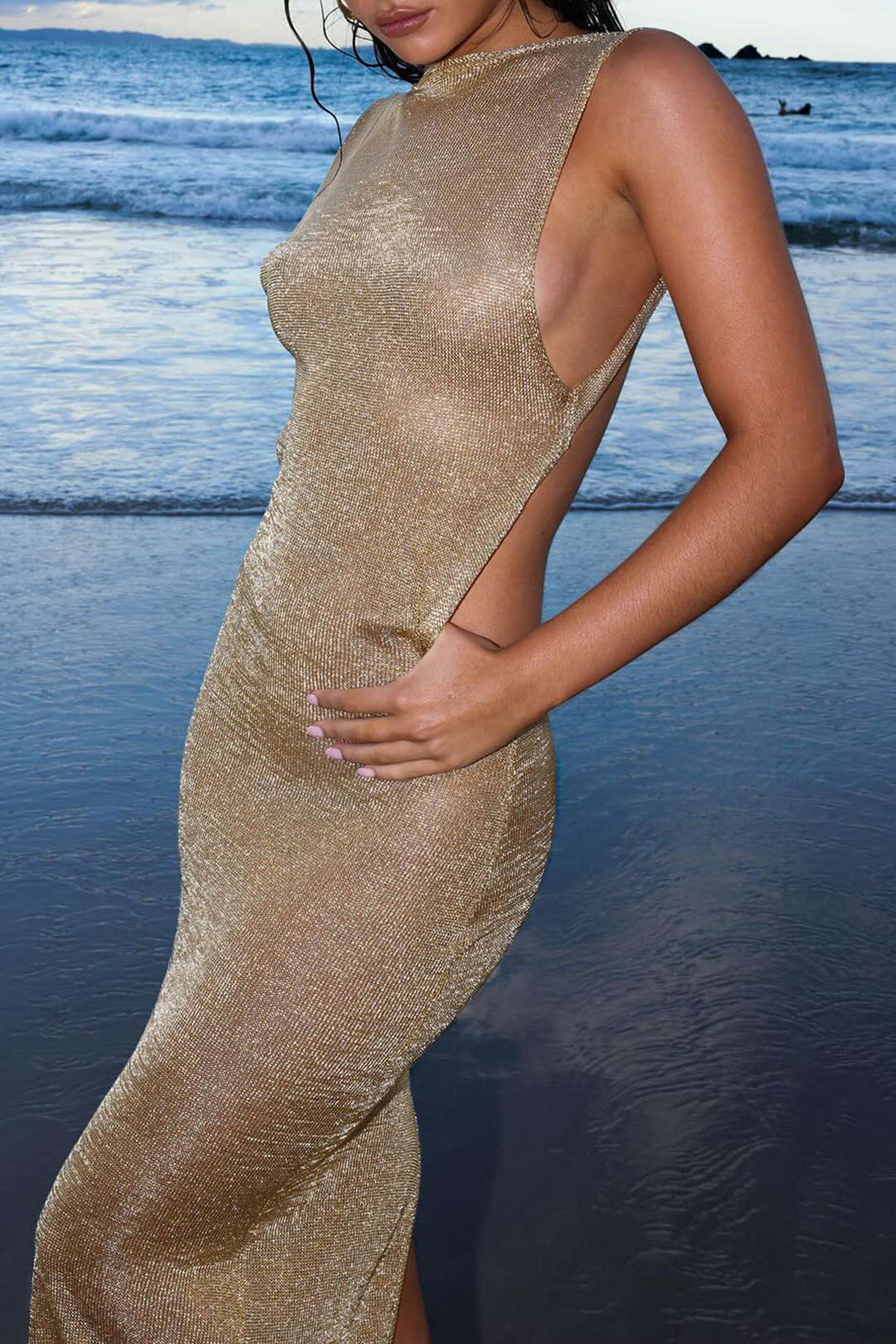 Lisa | Glamouröse Rückenlose Maxi-Kleid – Eleganz trifft Verführung - Image 3