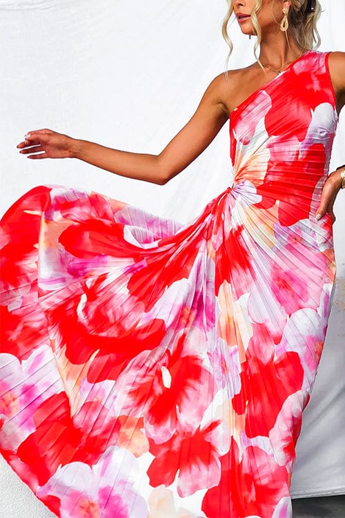 Liselotte | Elegantes One-Shoulder Blumenkleid – Farbenfroher Chic für Besondere Anlässe - Image 7