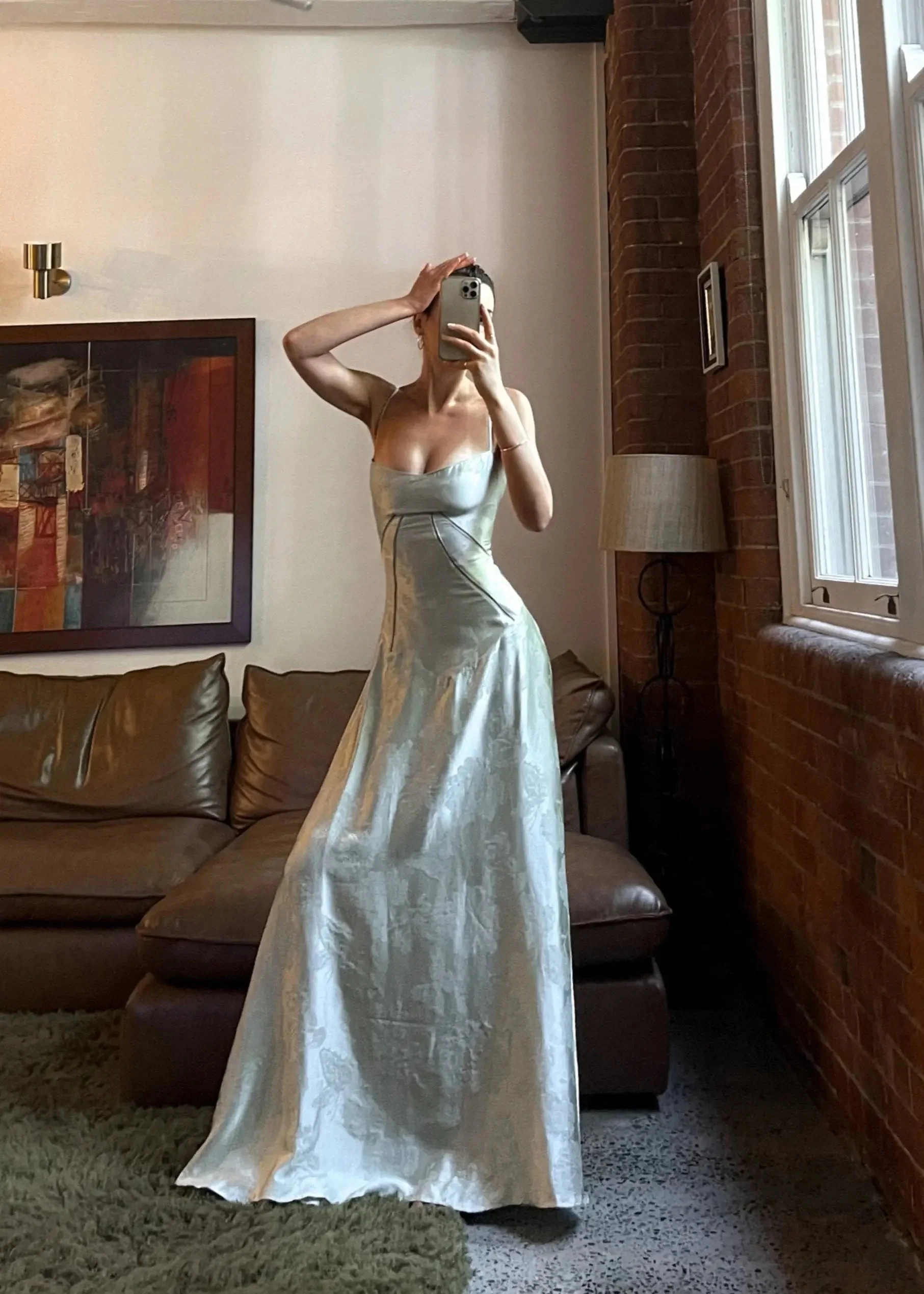 Maddy | Elegantes Damen Maxikleid mit Spaghettiträgern & Blumenmuster - Image 2