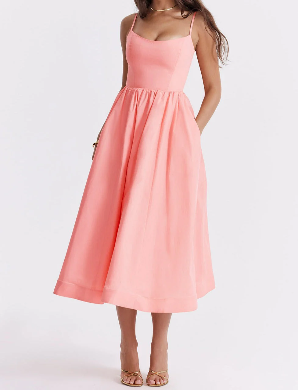 Maike™ Elegante Strapless Midi Kleid - Image 8