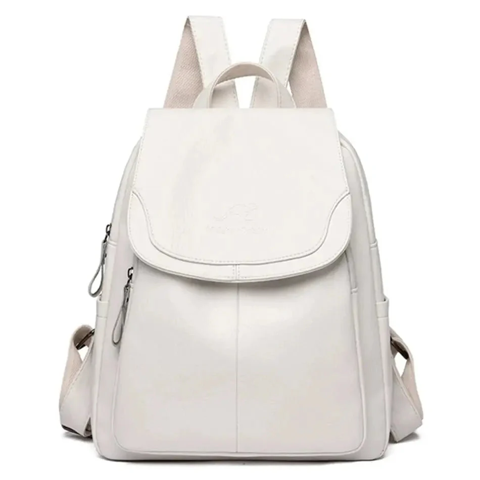 Maya| Anti-Diebstahl Rucksack aus Leder - Image 2