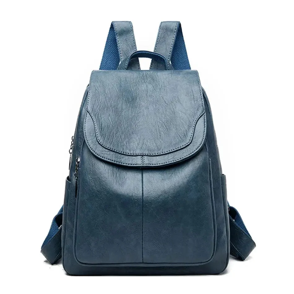 Maya| Anti-Diebstahl Rucksack aus Leder - Image 3