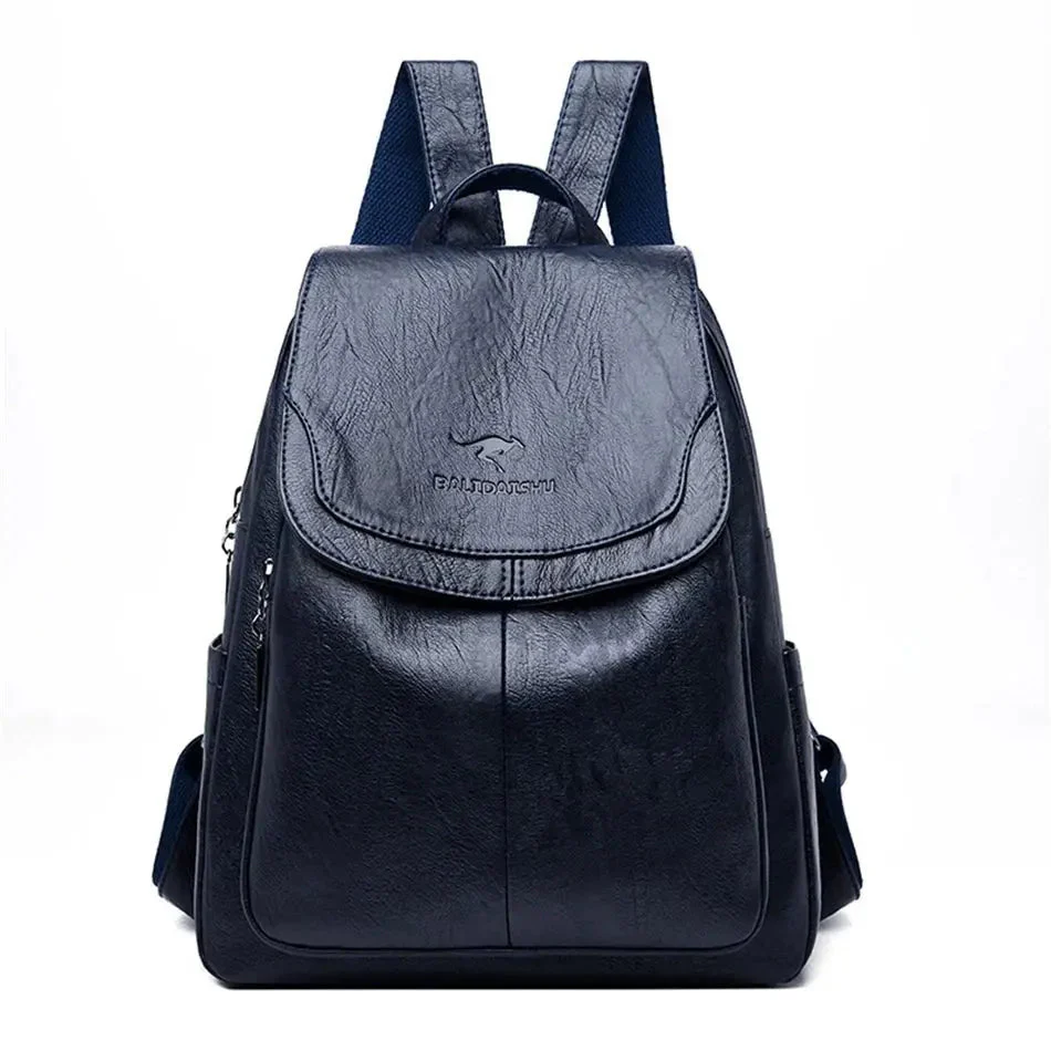 Maya| Anti-Diebstahl Rucksack aus Leder - Image 5
