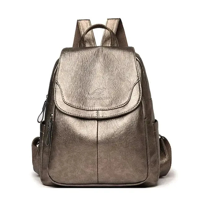 Maya| Anti-Diebstahl Rucksack aus Leder - Image 8