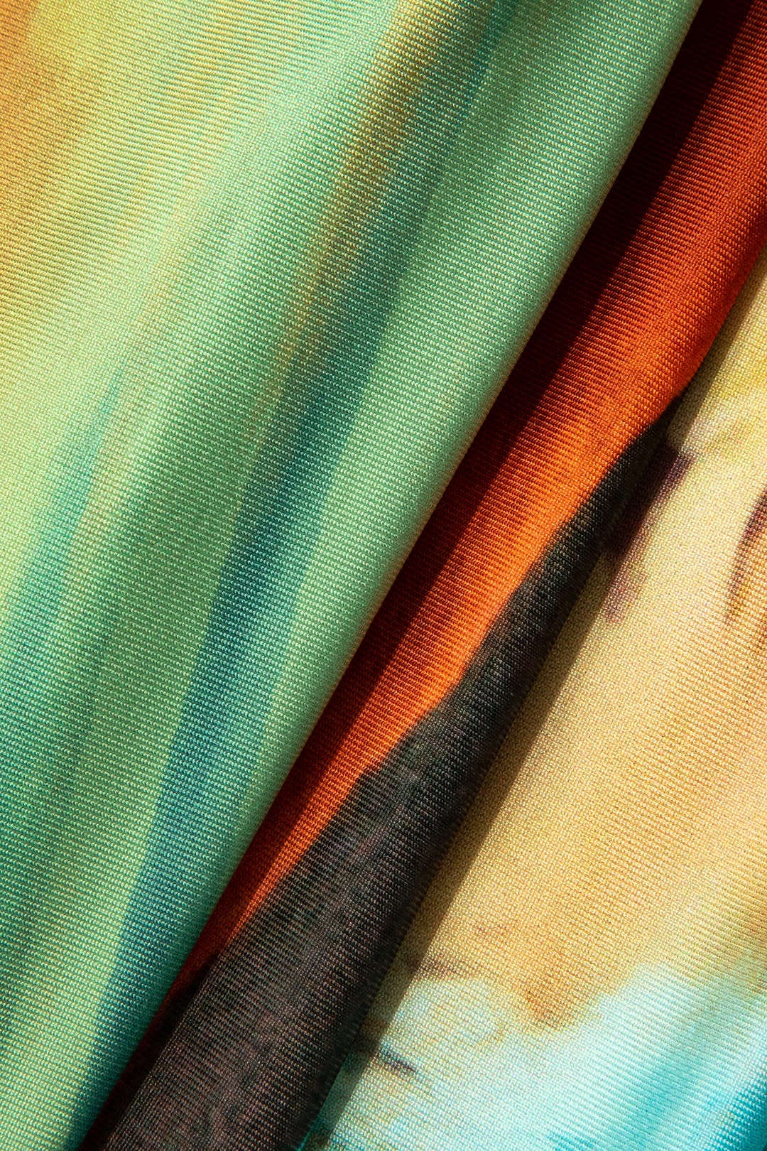 Mira | Asymmetrisches Seitenschlitz Halter-Neck Mini-Kleid mit Kunstdruck - Image 8