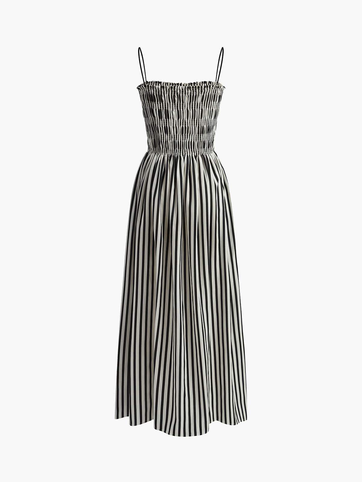 Miriam | Elegantes Sommerkleid mit Streifenmuster & Rüschen-Oberteil - Image 8