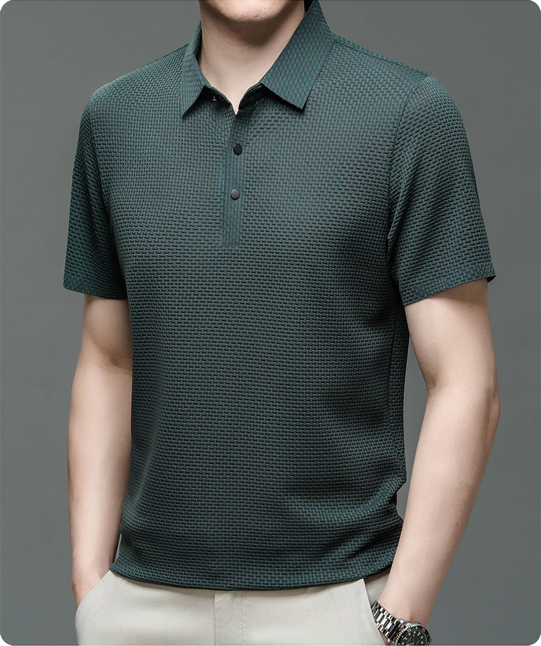 Morten | Herren Poloshirt aus Mesh - Image 11